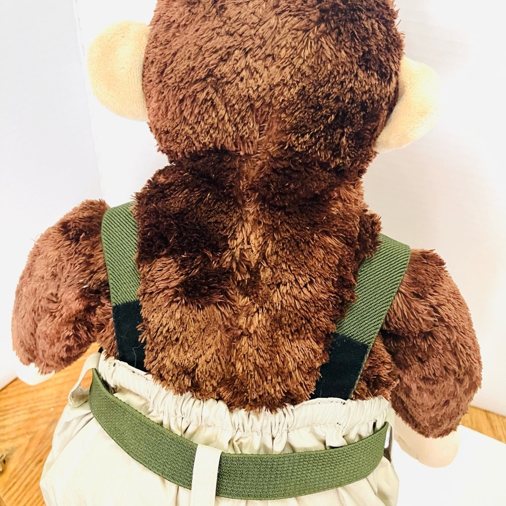 Build-A-Bear Retired Chimpanzee Plush 18in Safari Pants Has Giggle Box Works - Picture 6 of 8
